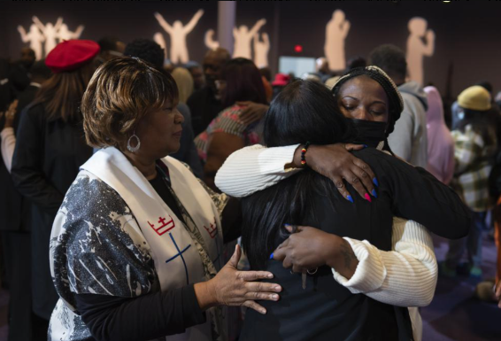 Black Pastors hold vigil for victims in Walmart shooting Black Pastors hold vigil for victims in Walmart shooting