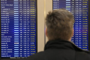 Waiting for flight information