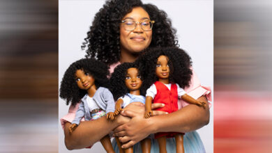 Black dolls with authentic curly hair