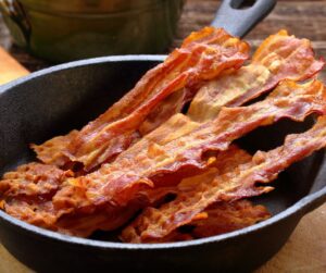 Bacon in skillet