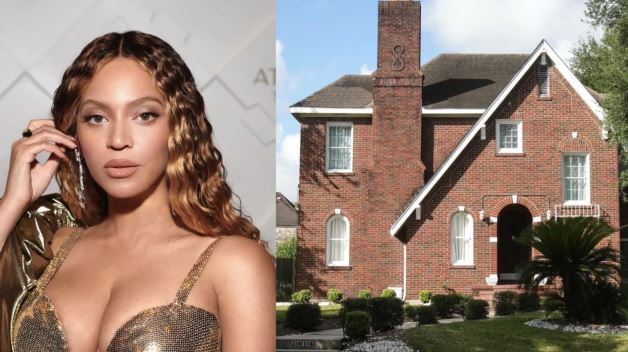 Beyonce and her childhood home in Houston Texas