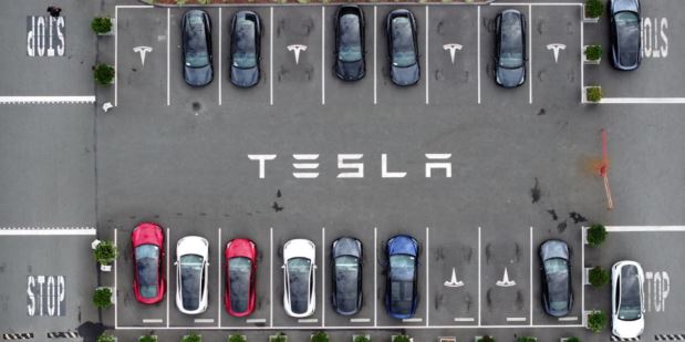 Tesla Parking Lot