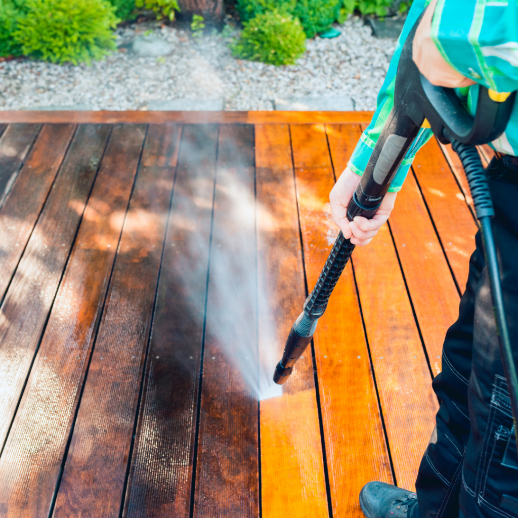 Prepare patio and deck