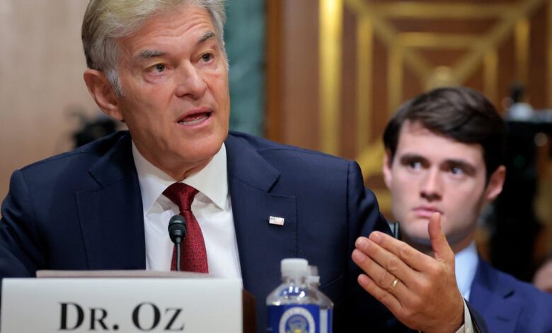 Dr. Oz pledges in confirmation hearing to continue Medicare drug price talks started by Biden Dr. Oz pledges in confirmation hearing to continue Medicare drug price talks started by Biden