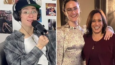 Ella Emhoff says she was ‘set up for postive calls’ during stepmom Kamala Harris’ presidential campaign