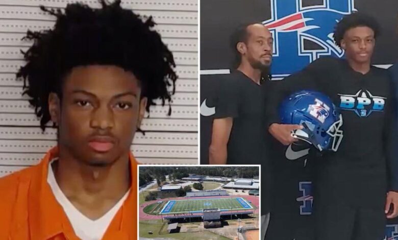 Georgia high school footballer hit with terroristic threats charges over ‘diss track’ about teammate Georgia high school footballer hit with terroristic threats charges over ‘diss track’ about teammate