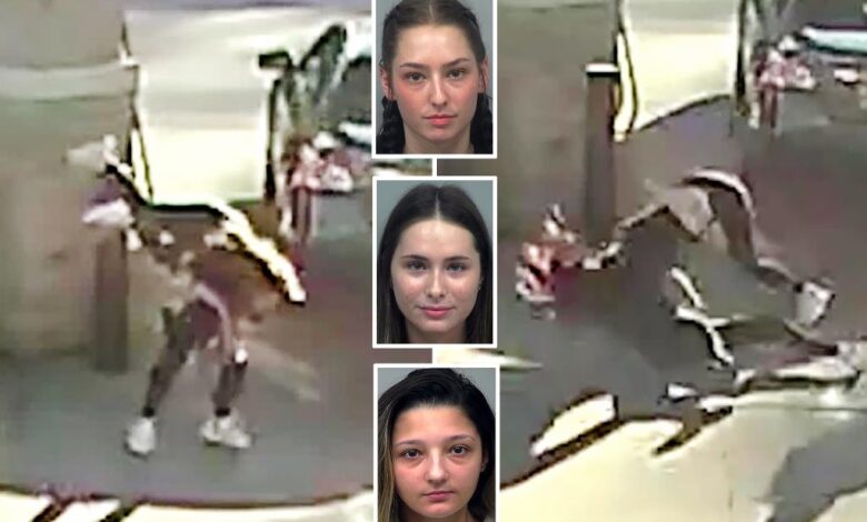 Prom dress heist ends in violent brawl outside Georgia gas station as victim flips, body slams suspect after chokehold Prom dress heist ends in violent brawl outside Georgia gas station as victim flips, body slams suspect after chokehold