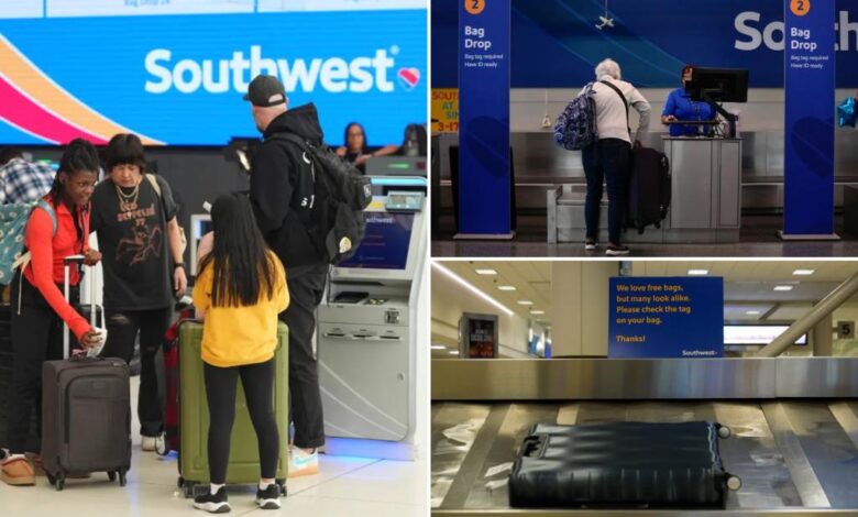 Southwest passengers fire back at airlines over free checked bag policy Southwest passengers fire back at airlines over free checked bag policy