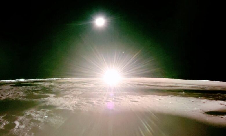 Sunset on the moon seen in spectacular images taken by Blue Ghost lander