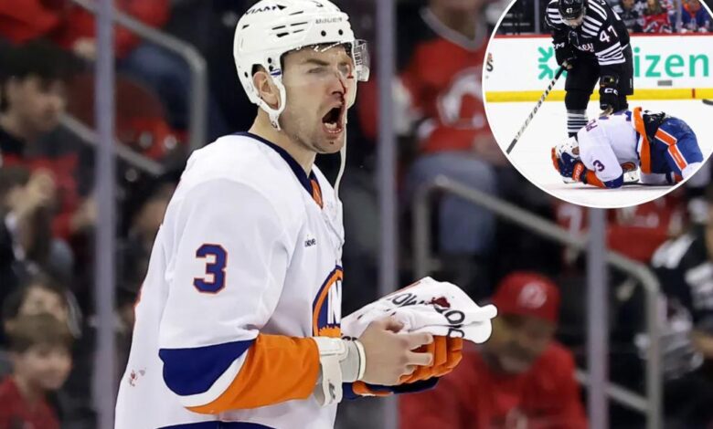 Adam Pelech back with Islanders after recovering from ugly illegal check to head Adam Pelech back with Islanders after recovering from ugly illegal check to head