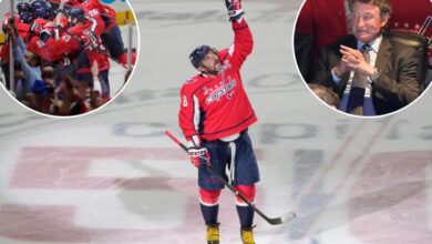 Alex Ovechkin ties Wayne Gretzky’s all-time NHL goals record