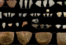 Archaeologists hike up a cliff and find 20,000-year-old stone tools