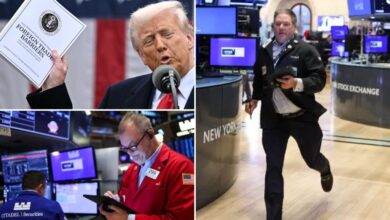 Dow plunges more than 1,100 points as Trump’s reciprocal tariffs threaten trade war