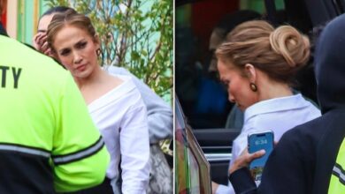 Jennifer Lopez Looks For Love On Set of New Comedy ‘Office Romance’