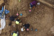 Mass grave of over 120 Roman soldiers found under soccer field Mass grave of over 120 Roman soldiers found under soccer field