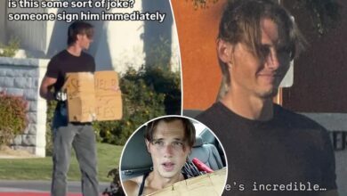 Proud heartthrob panhandler goes viral after rejecting calls for modeling career