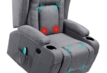 Power Lift Recliner Chair with Massage, Heat & USB Port