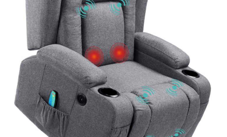 Power Lift Recliner Chair with Massage, Heat & USB Port