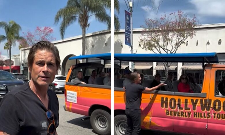 Rob Lowe Calls Out Hollywood Bus Tour for Mistaking Him for John Stamos Rob Lowe Calls Out Hollywood Bus Tour for Mistaking Him for John Stamos