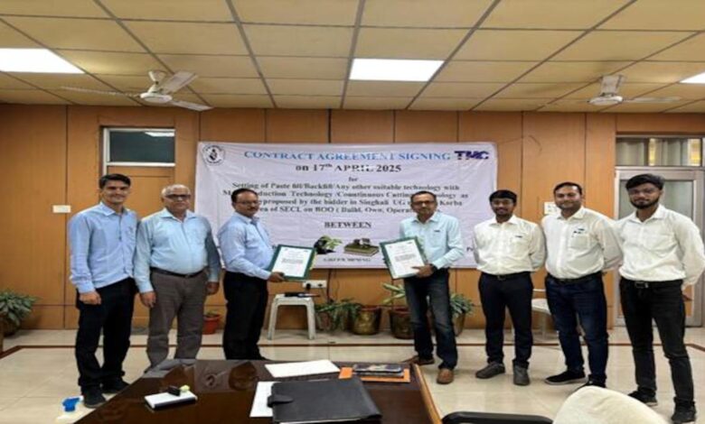 SECL signs 3m agreement for large-scale coal production utilising paste fill technology