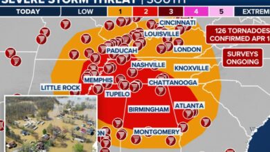 Severe weather threatens parts of America’s heartland trying to recover from historic flooding, deadly storms