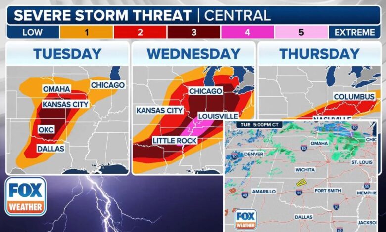 Tornado watch issued for 3 states as multiday severe weather, flooding threats begin to unfold