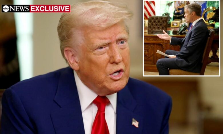 Trump defends tariff policy in testy ABC interview Trump defends tariff policy in testy ABC interview