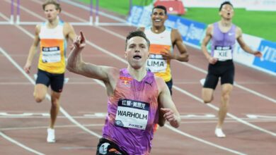 Warholm sets unofficial world record in 300m hurdles at Diamond League opener