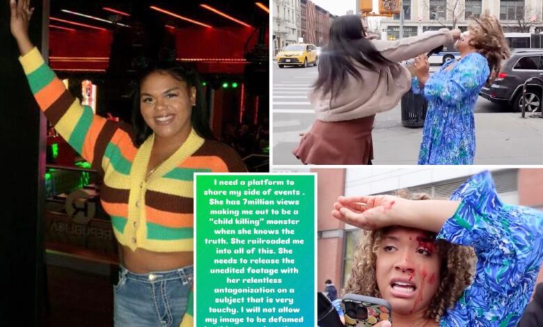 Woman who punched pro-life activist claims she was goaded into violence Woman who punched pro-life activist claims she was goaded into violence