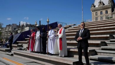 Worshippers return to restored Notre Dame for Easter rituals with emotion and awe