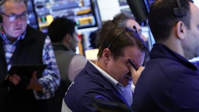 Dow Jones plunges more than 1,600 points as stock market recoils from Trump tariff shock