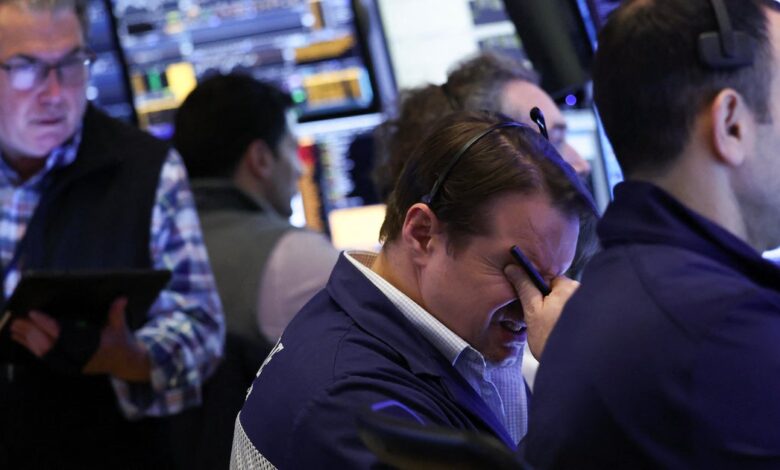 Dow Jones plunges more than 1,600 points as stock market recoils from Trump tariff shock