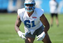 1st Egyptian drafted into the NFL, Ahmed Hassanein, takes part in Detroit Lions minicamp
