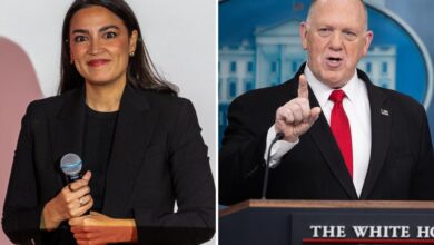 AOC taunts Tom Homan after DOJ referral threat over deportations