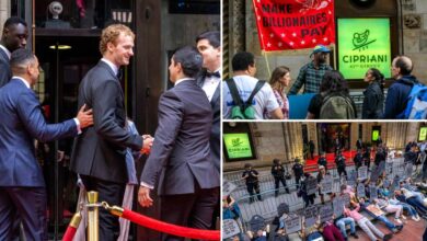 Daniel Penny attends Manhattan Institute fundraiser — where protesters staged a ‘die-in’