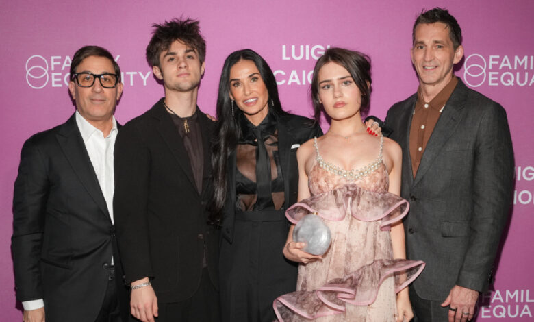 Demi Moore, Nicole Scherzinger at Family Equality’s Night at the Pier Gala Demi Moore, Nicole Scherzinger at Family Equality’s Night at the Pier Gala