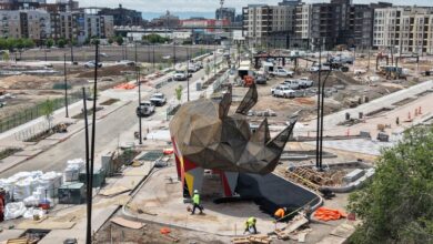 Denargo Market’s rhino statue spotted in Denver, launches contest to name it