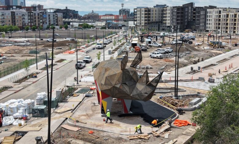 Denargo Market’s rhino statue spotted in Denver, launches contest to name it Denargo Market’s rhino statue spotted in Denver, launches contest to name it