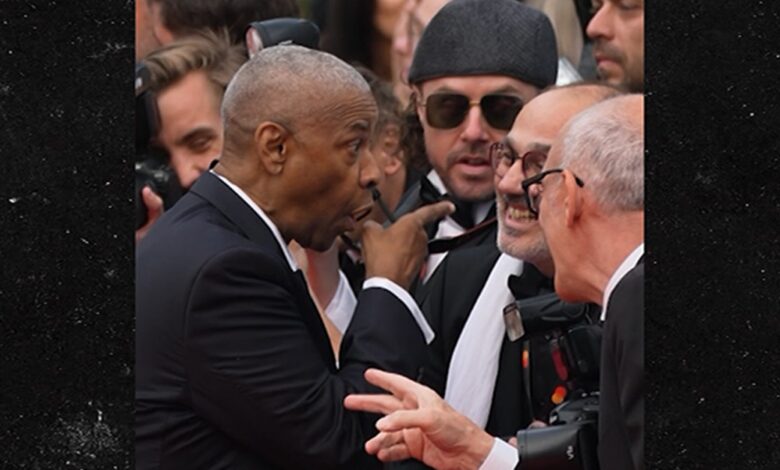 Denzel Washington Fumes at Photographer on Cannes Red Carpet, on Video Denzel Washington Fumes at Photographer on Cannes Red Carpet, on Video