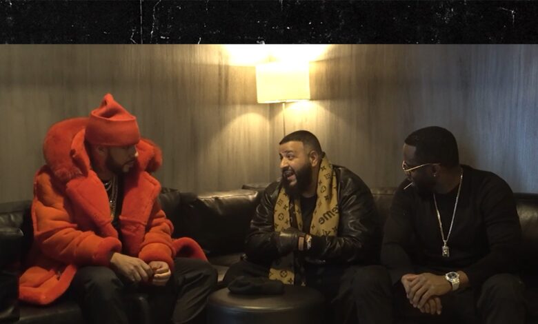 Diddy in Intense Convo With French Montana, DJ Khaled at Super Bowl LII Party, Exclusive Video Diddy in Intense Convo With French Montana, DJ Khaled at Super Bowl LII Party, Exclusive Video