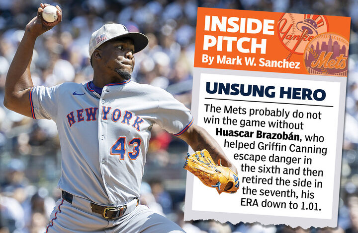 Heroes, zeros from Mets’ Subway Series win: Huascar Brazoban saves day Heroes, zeros from Mets’ Subway Series win: Huascar Brazoban saves day