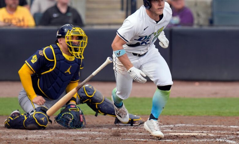 Jankowski drives in winning run as Tampa Bay beats Milwaukee 3-2 after historic rain delays Jankowski drives in winning run as Tampa Bay beats Milwaukee 3-2 after historic rain delays