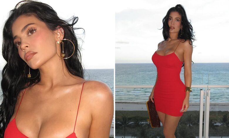 Kylie Jenner Brings The Heat To Miami In Busty Red-Hot Dress Kylie Jenner Brings The Heat To Miami In Busty Red-Hot Dress