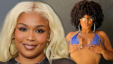 Lizzo Twerks and Holds Grammys in Teeny Bikini, on Video