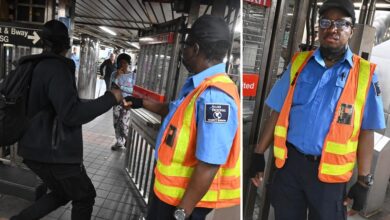 MTA subway guards are holding doors open for fare beaters, sleeping on the job
