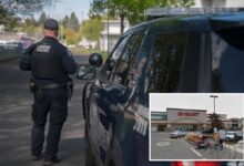 Madman wielding rifle-shaped bong inside grocery store parking lot locks down part of Oregon town: cops