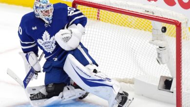 Maple Leafs goaltender Joseph Woll set to start Game 2 against Panthers