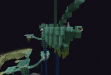 Minecraft player reimagines End City with breathtaking Ocean Monument theme