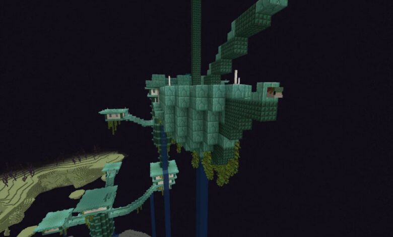 Minecraft player reimagines End City with breathtaking Ocean Monument theme Minecraft player reimagines End City with breathtaking Ocean Monument theme