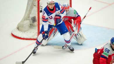 Nazar scores twice as US rallies past Czechs at ice hockey worlds, Austria makes playoffs